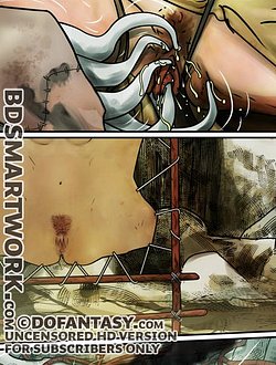 They seemed to be enjoying her open cunt, exploring it, searching in its folds, sniffing it