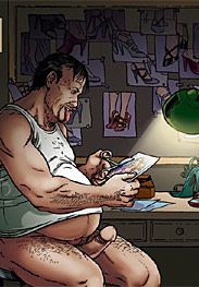 I ground her pretty face into my sticky crotch as I delivered my load - Stiletto horror den (fansadox 308) by Moffett