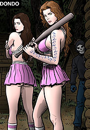 The narrative escalates with violent abductions, sexual assaults, and a chilling revelation of a human trafficking operation - Cheer Nightmare part 1 (fansadox 684) by Predondo, Skirtflipper