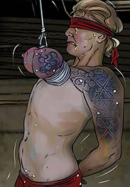 Electrodes were fitted to the nails in her breasts and electric shocks were administered - Sex hunting by Mr Kane