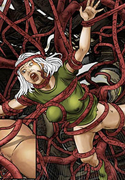 She knew that she was trapped in her own spacecraft, legs wide apart, penetrated, helpless - Black star timelapse by Mr Kane